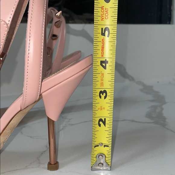 Alexander McQueen Pink Studded Heels - Picture 3 of 5